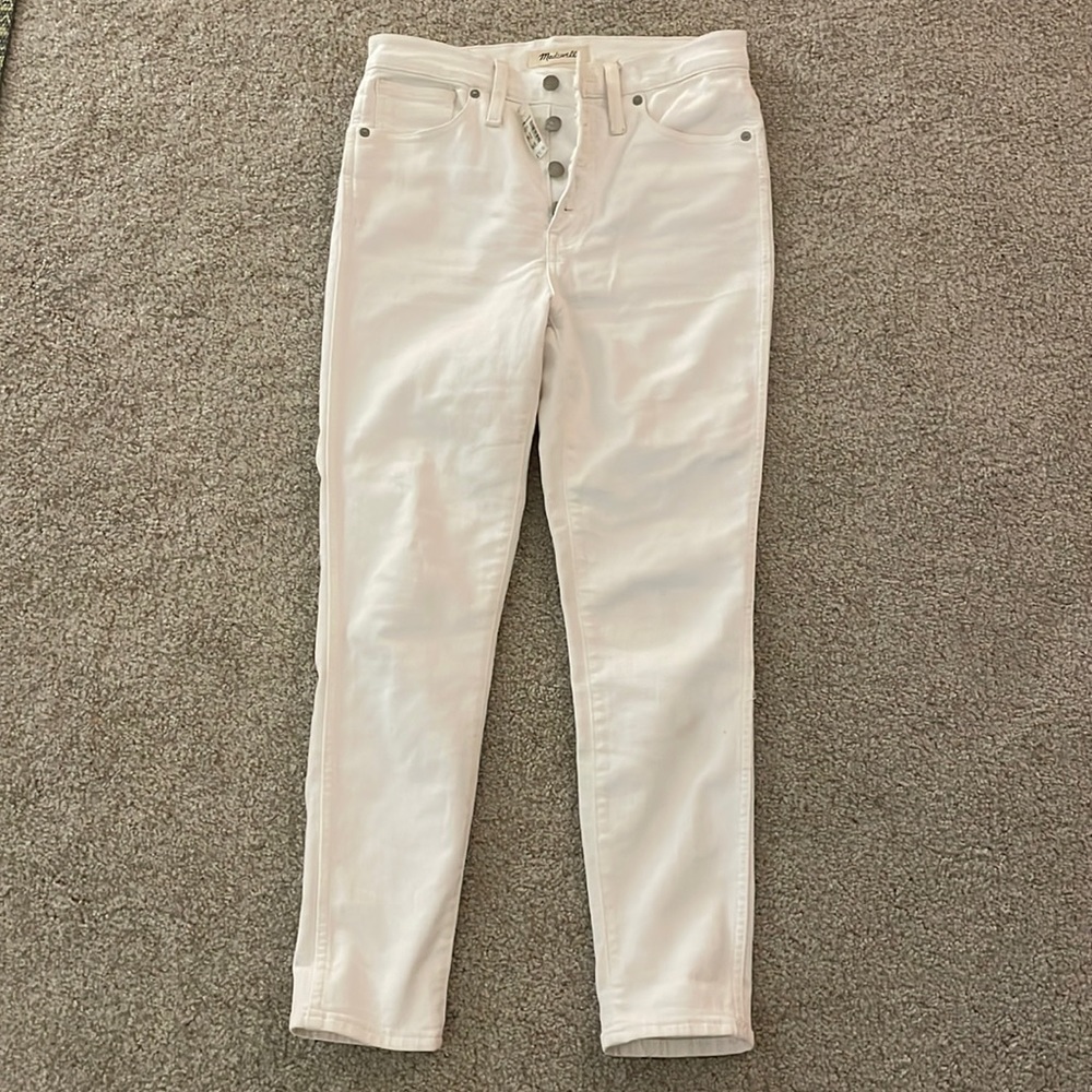 NWT Madewell 10” high rise skinny crop